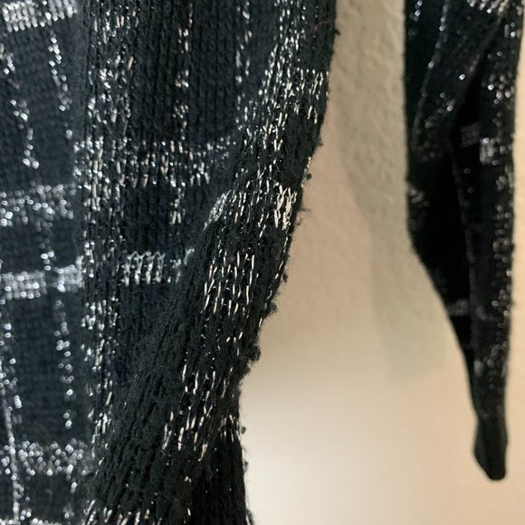 Heidi Vintage Sweater Black Silver Crewneck - Picture 7 of 10